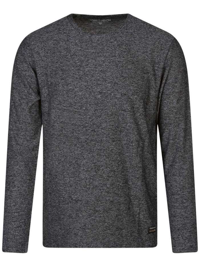 T-shirt noir uni avec une...