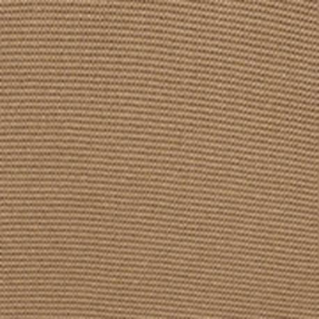 Pull en coton beige uni droit à col rond et à manches longues avec bord-côte - Image 4