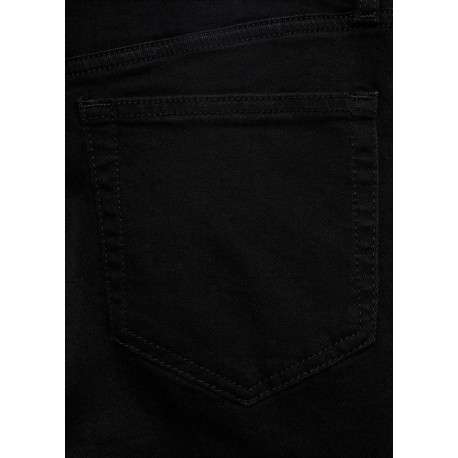 Jean en coton noir uni taille haute à coupe skinny avec rivets cuivrés - Image 6