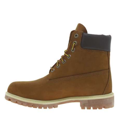 Bottines marron à talon plat et à lacets ronds bicolores avec col marine