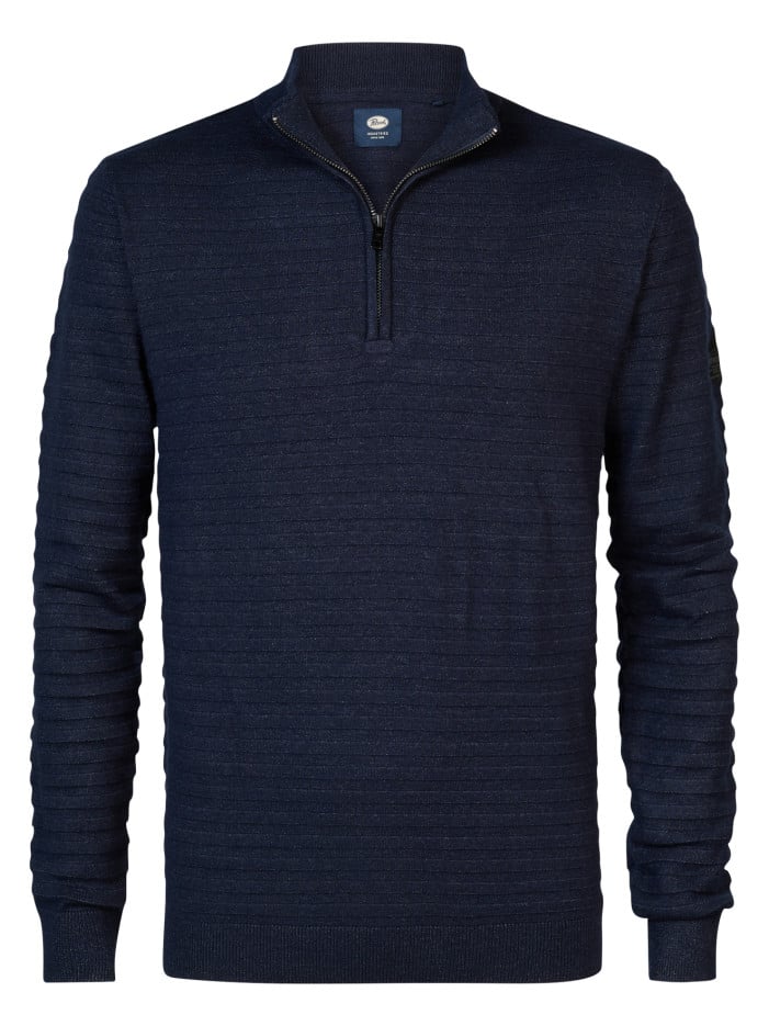 Pull marine uni droit avec...