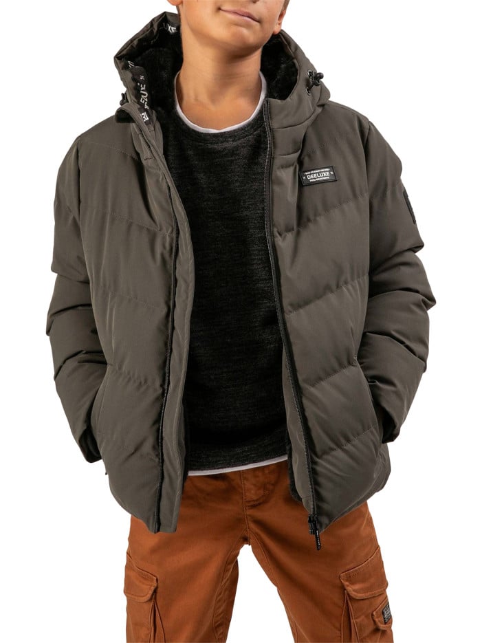 Doudoune à capuche kaki...