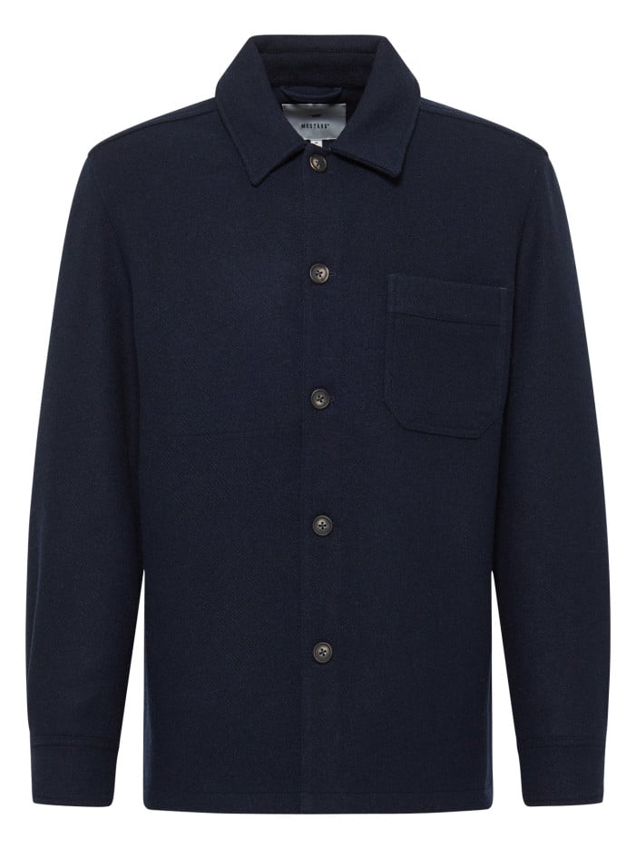 Surchemise en coton marine...