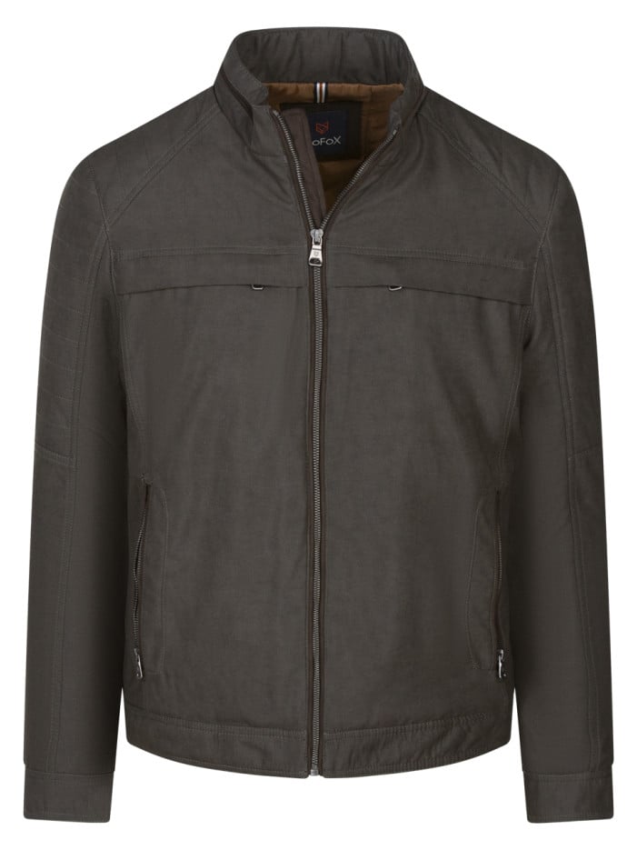 Blouson léger marron uni...