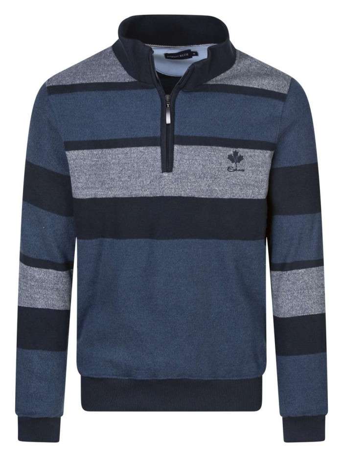 Sweat bicolore avec un col...