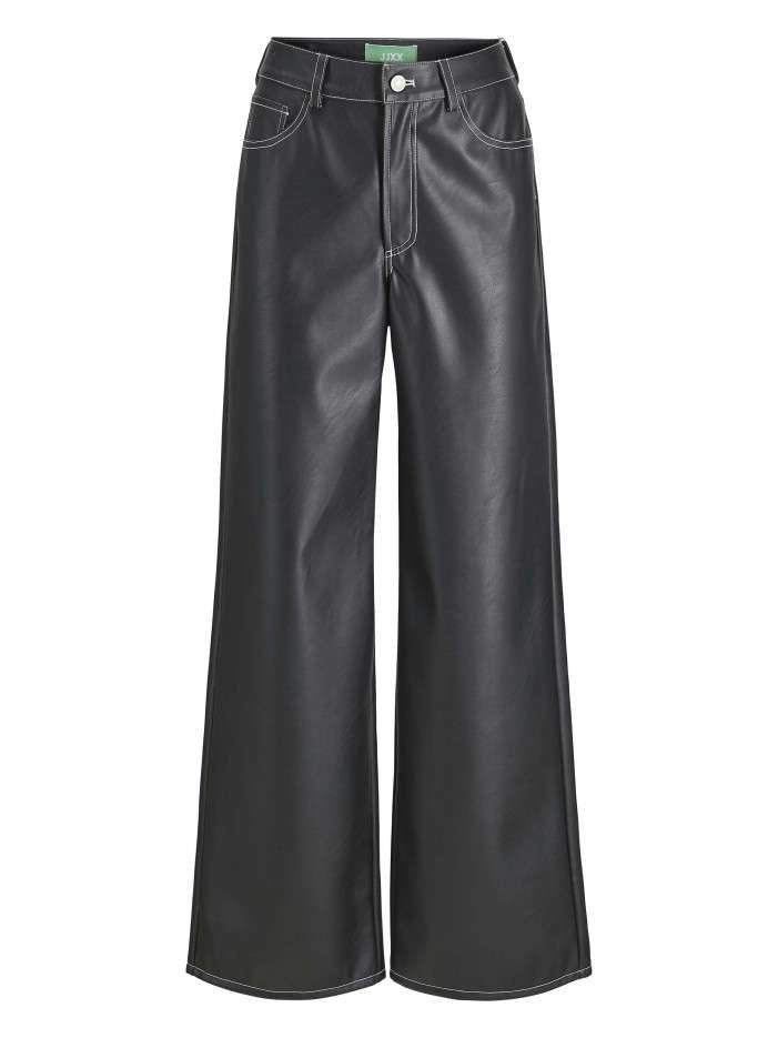 Pantalon 5 Poches noir uni...