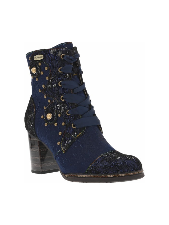 Bottines bleues à talon...