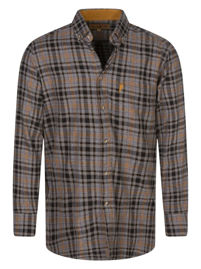 Chemise flanelle grise en...