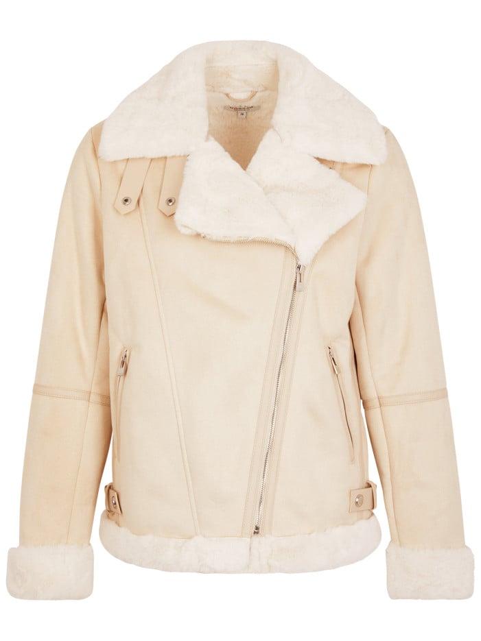 Doudoune écru uni avec une...