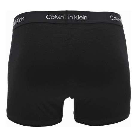 Lot de 3 boxers en coton blancs, gris et noirs avec logo blanc et coupe ajustée - Image 7