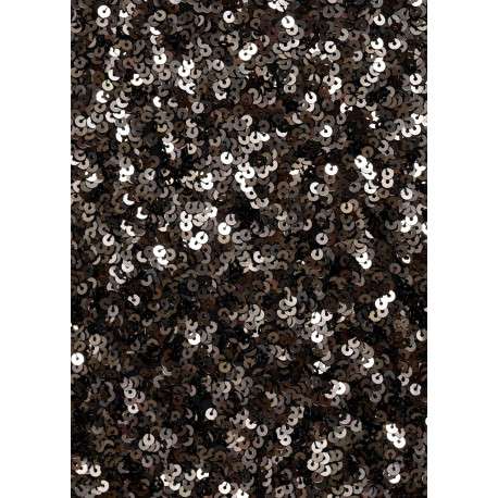 Jupe longue anthracite avec sequins all-over à coupe droite et zip - Image 4