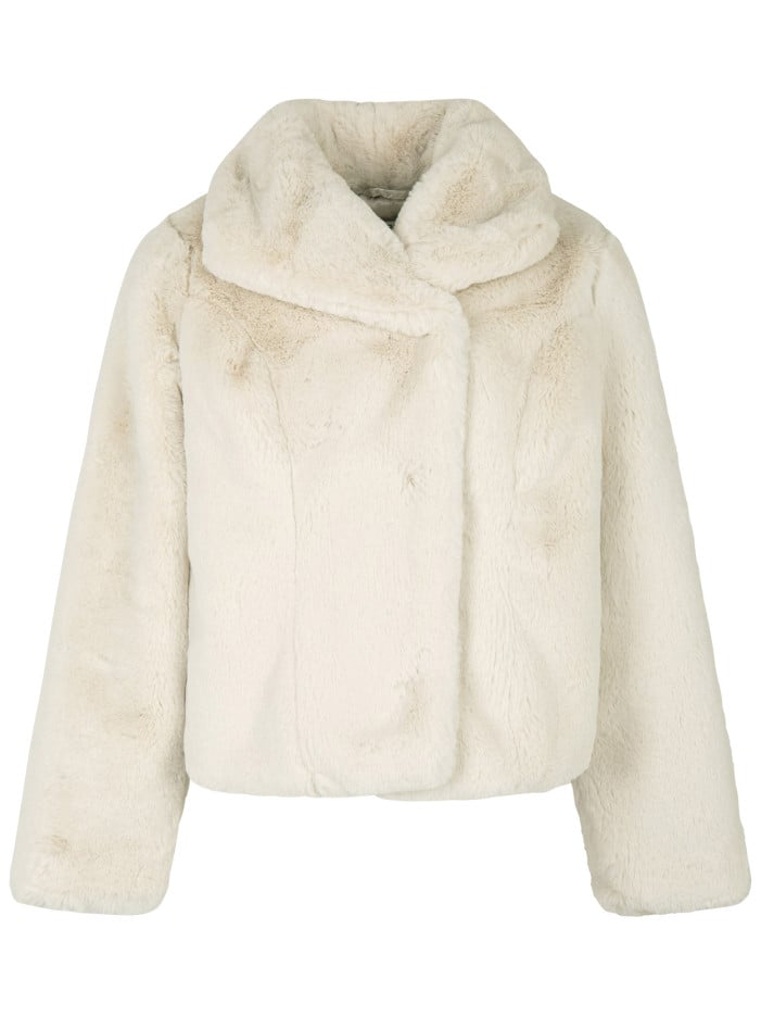 Manteau écru uni avec une...