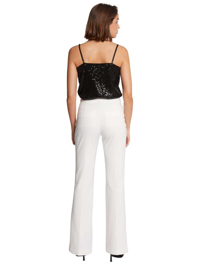 Top Noir Sans Manches à Paillettes Morgan - Taille XS - Jamais Porté - Parfait Pour Soirée Ou événement Spécial