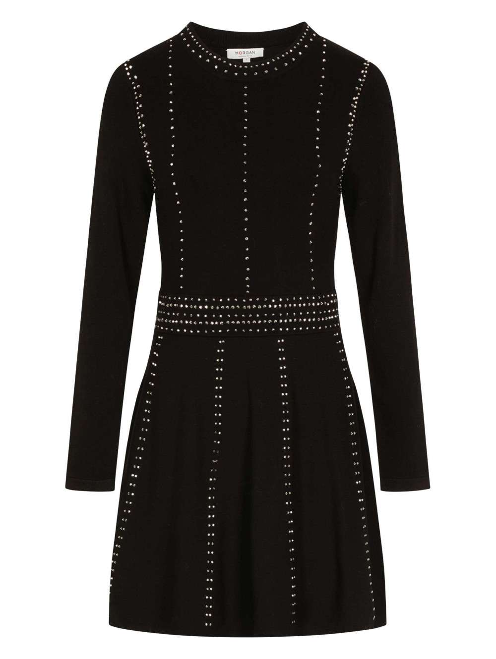 Robe Noire Manches Longues Theory WINSTINE SS Mireena Ponte Taille 8 - Neuve Avec étiquette