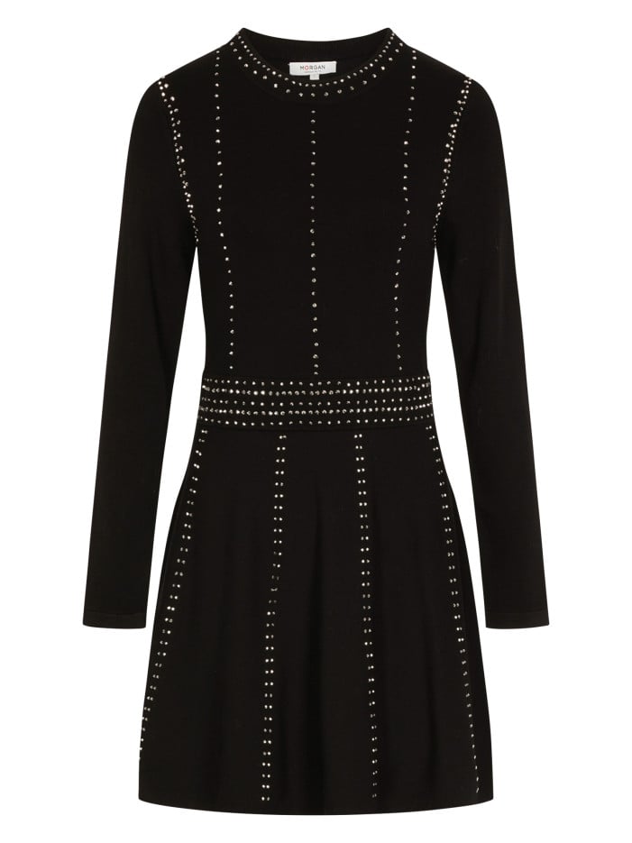 Robe courte noire unie...