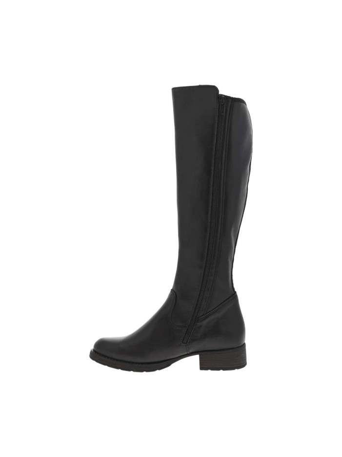 Bottes en cuir noires à...