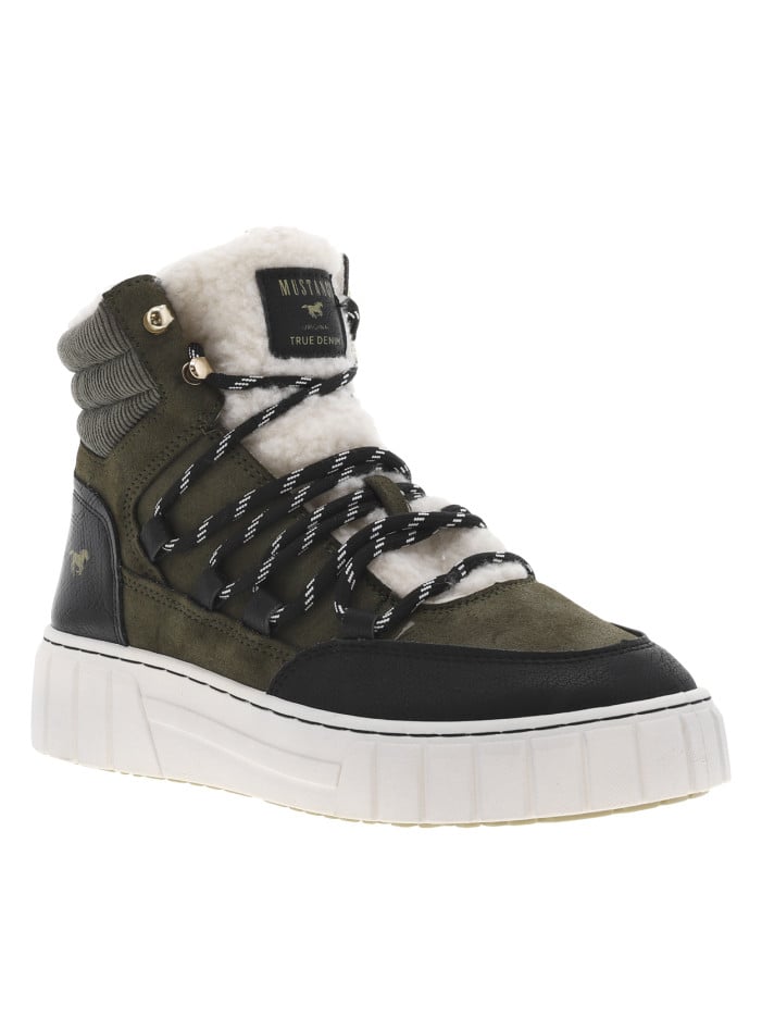 Bottines kaki à talon...