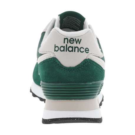 Sneakers multisport vertes et grises à talon plat et à lacets plats blancs - Image 6