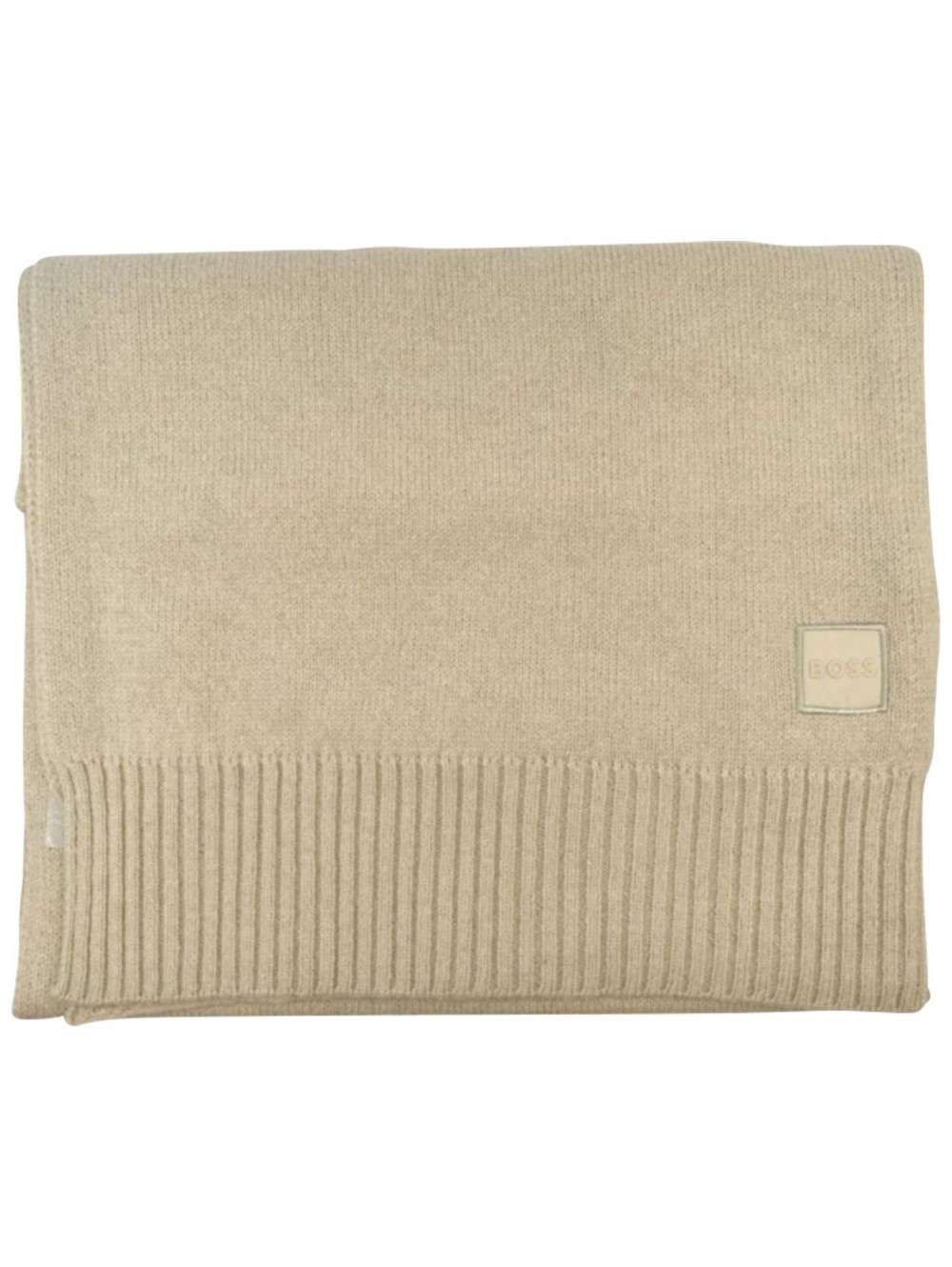 Châle D'hiver / écharpe Unisexe Hugo Boss Bleu/gris - Occasion, Laine, Rayé, étiquette Rouge