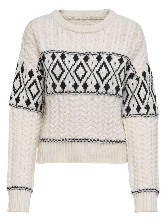 Pull blanc uni avec une...