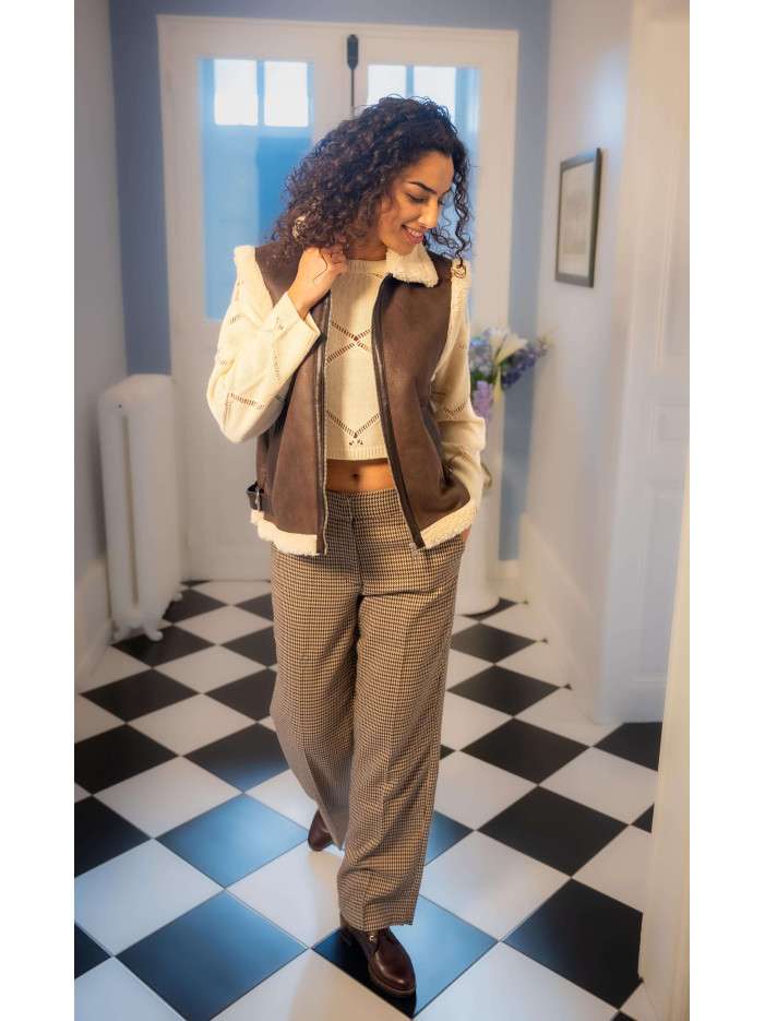 Pantalon chino beige...