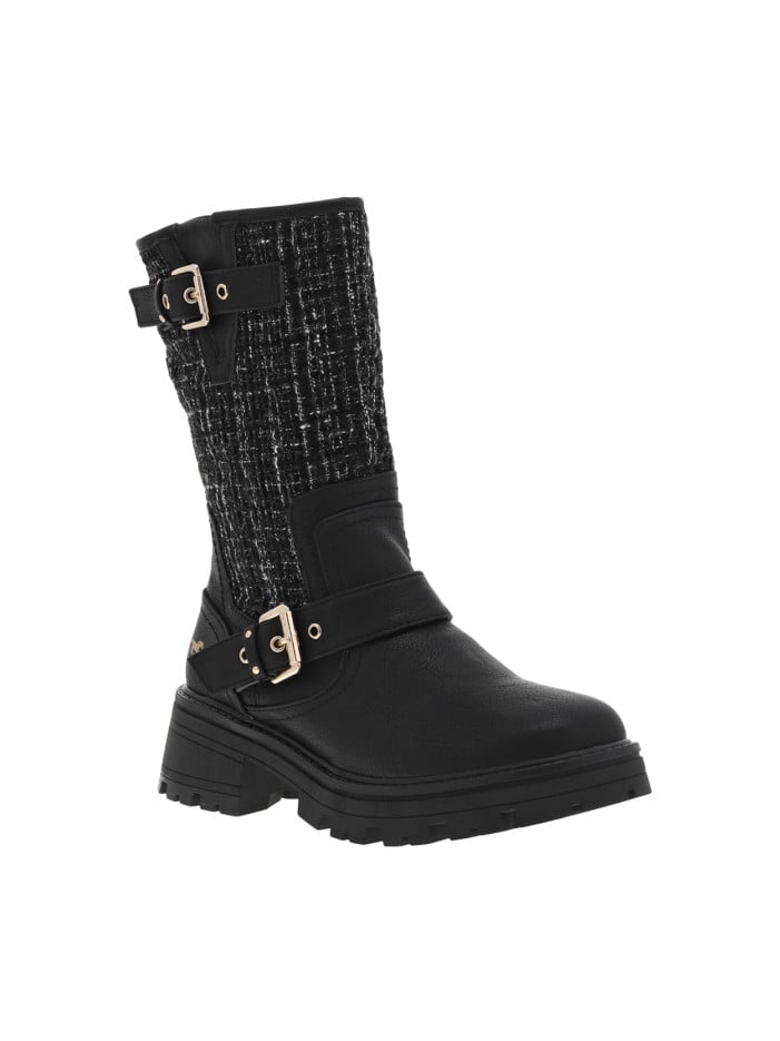 Boots noires à talon...