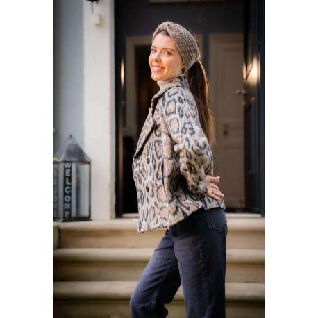 Jean Julie en coton noir uni avec une coupe regular fit et 3 poches avants - Image 3