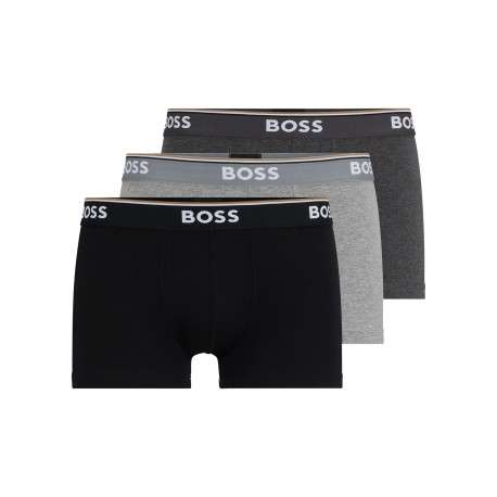 Lot de 3 Boxers en coton avec une ceinture élastiquée et nom de la marque