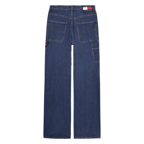 Jean Mia indigo en coton avec une coupe droite et des passants à la taille - Image 2