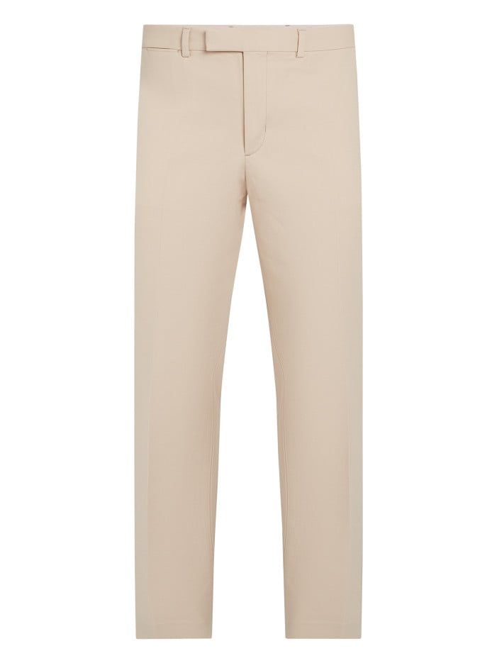 Pantalon Chino beige uni en...