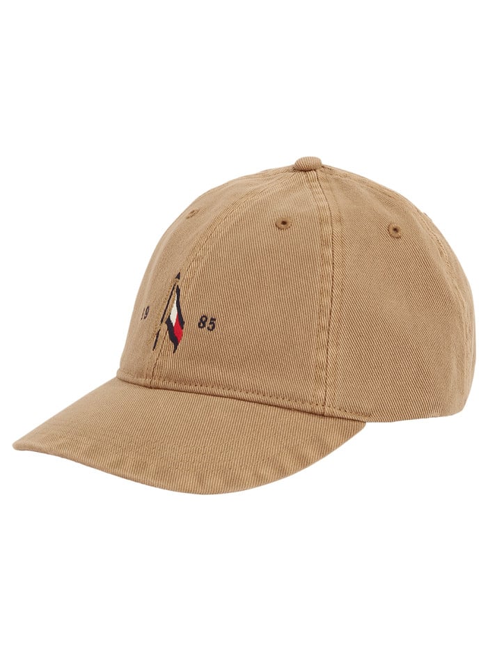 Casquette beige unie en...