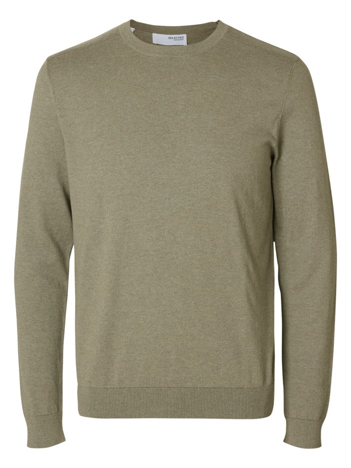 Pull fin en coton vert...