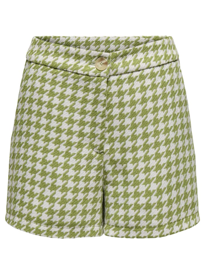 Short chino vert à imprimé...