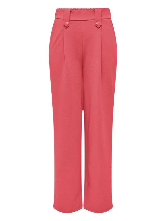 Pantalon corail uni à coupe...