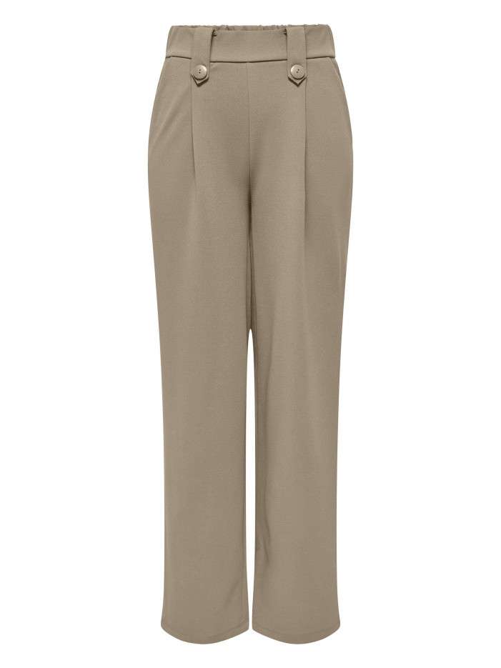 Pantalon beige uni à coupe...