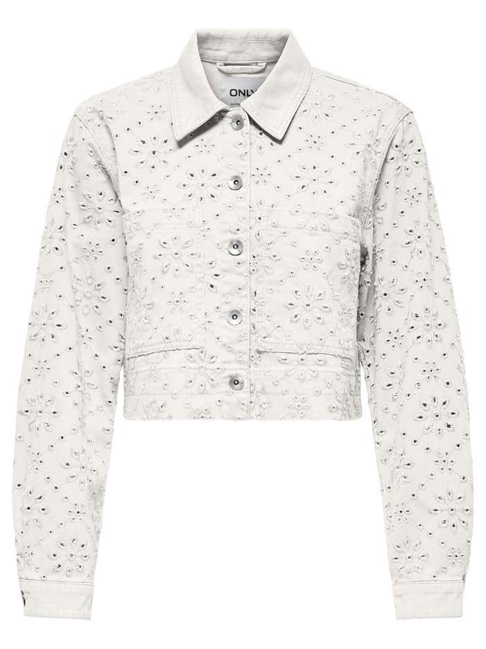 Veste en jean courte en...