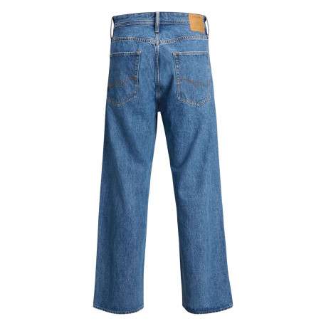 Jean Alex bleu avec une coupe droite et des passants pour ceinture - Image 2