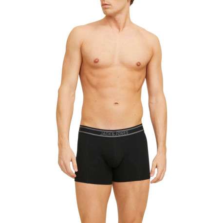 Lot de 3 boxers classique en coton multicolore uni avec une coupe fermée - Image 4