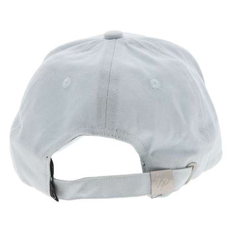 Casquette strapback en coton bleue ciel unie réglable à l'arrière par un clip - Image 5