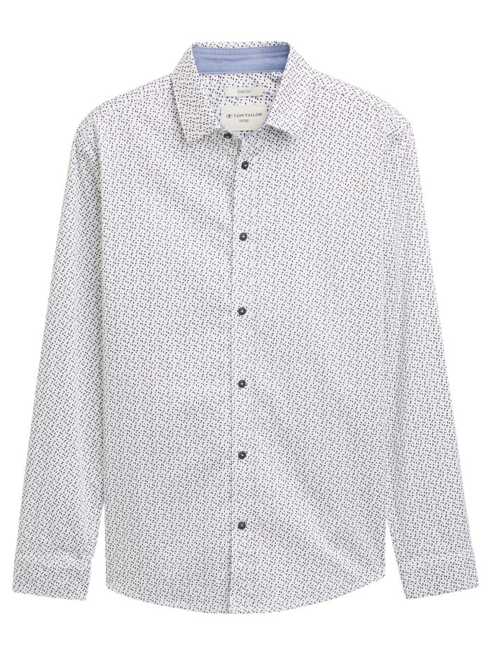 Chemise en coton blanche à...