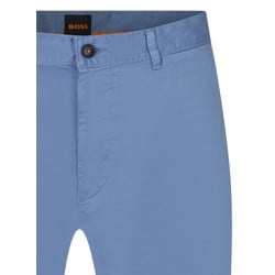 Pantalon Chino coupe slim bleu avec 4 poches  et surpiqûre ton sur ton