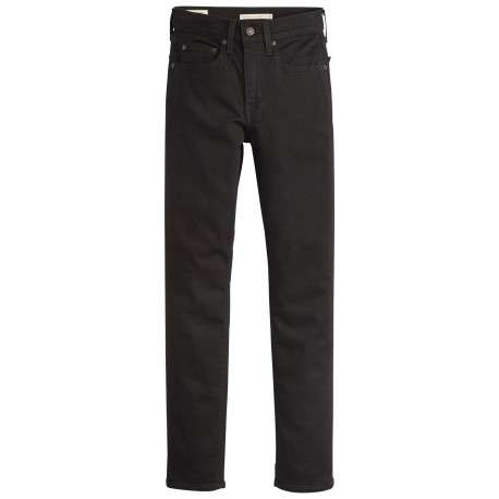 Jean 724 High Rise Straight en coton mélangé noir uni à coupe droite et zip