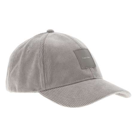 Casquette écrue unie avec fermeture par bande auto-agrippantes en velours côtelé - Image 3