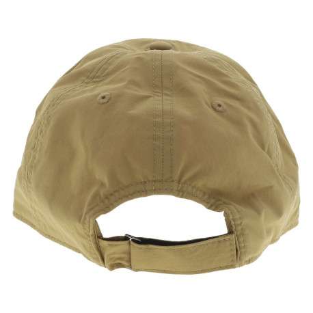 Casquette camel avec fermeture par scratch et marque inscrite sur le devant - Image 2