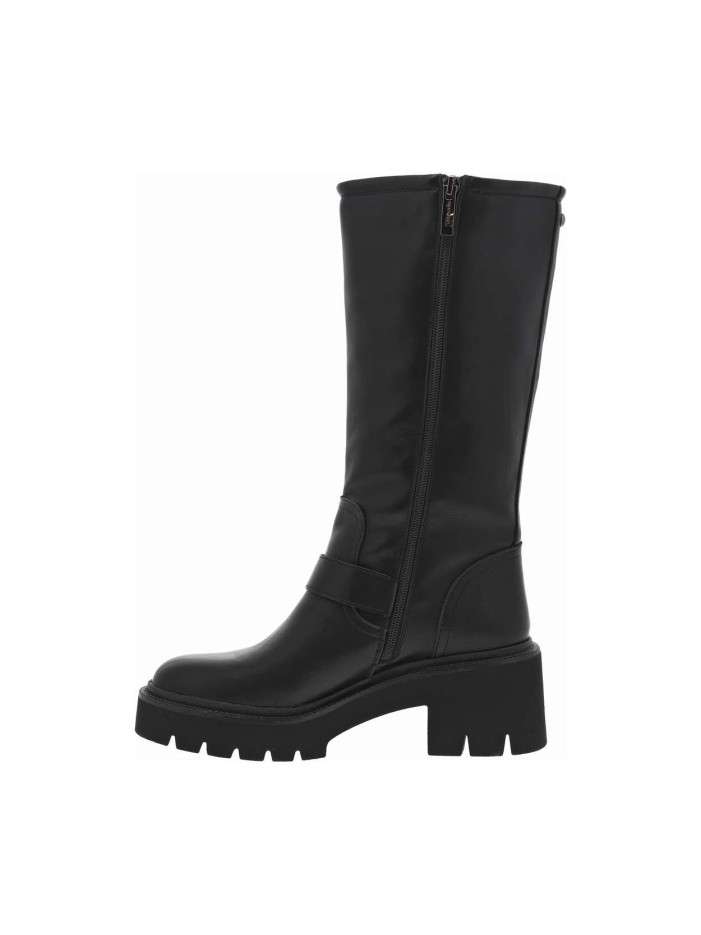 Bottes noires à semelle à...