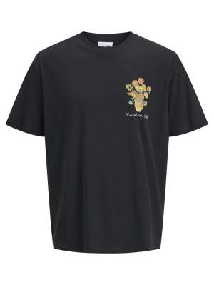 T-shirt Long Femme - Coupe Décontractée, Manches Courtes, Col Rond Avec Poche (noir, Blanc) - Taille XL