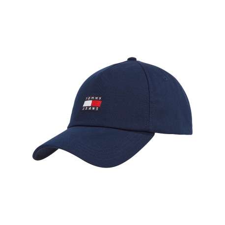 Casquette en coton biologique marine unie strapback avec logo