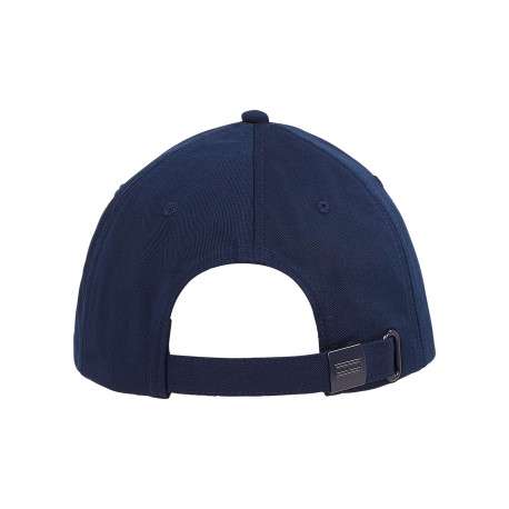 Casquette en coton biologique marine unie strapback avec logo - Image 2