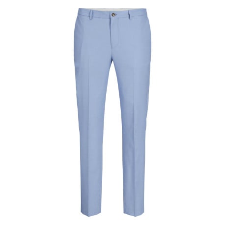 Pantalon de costume bleu ciel uni à coupe super slim avec 4 poches