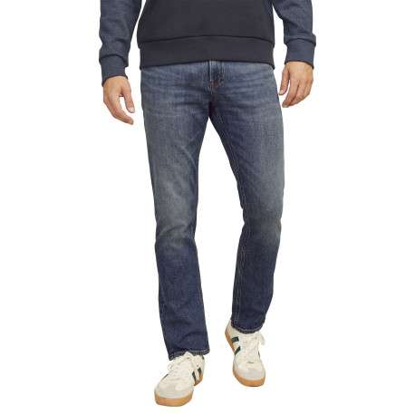 Jean en coton biologique indigo à effet délavé avec une coupe regular - Image 3